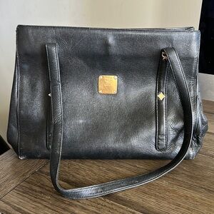 MCM Vintage Black Studded Bag